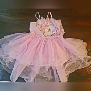 Pink Unicorn dress size 2